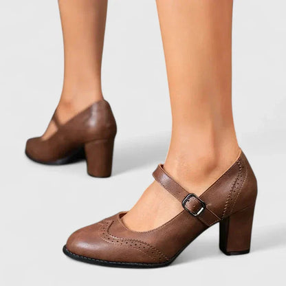 Women's Mary Jane Block Heel Shoes