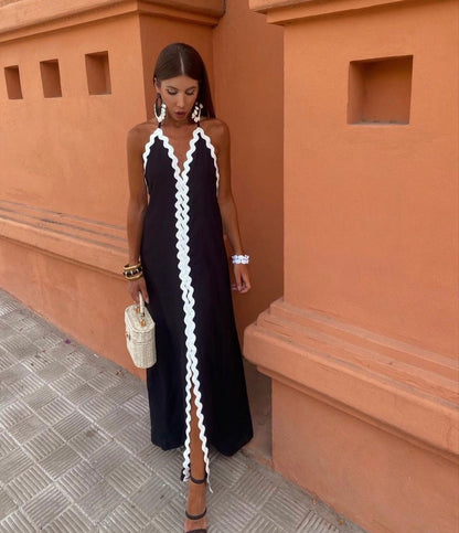 Women's Wrap Wedding Guest Maxi Dress