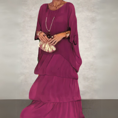 Women's Flowing Wedding Guest Maxi Dress