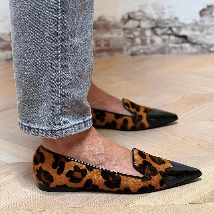 Women's Animal Print Flat Shoes