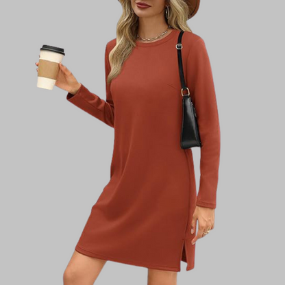 Women's Long Sleeve Everyday Midi Dress
