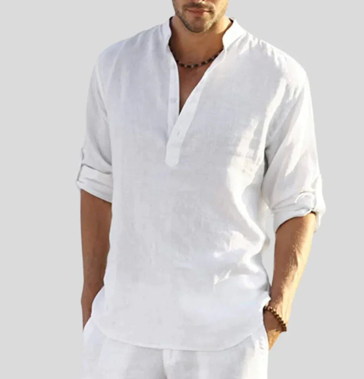 Arnaud Men's Linen Henly Shirt