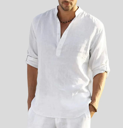 Arnaud Men's Linen Henly Shirt
