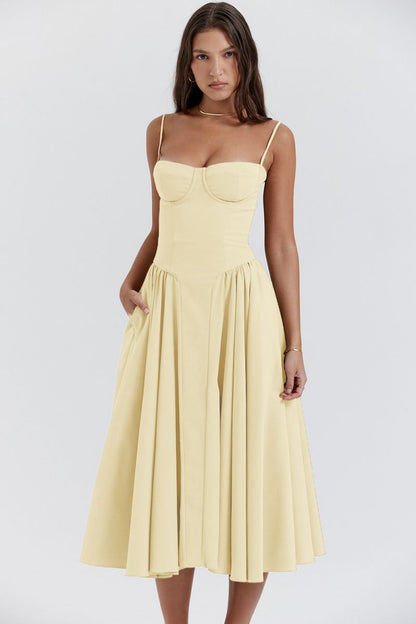 Women's Long Tank Wedding Guest Maxi Dress