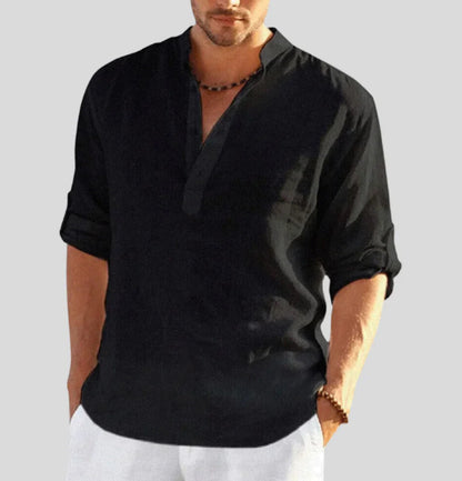 Arnaud Men's Linen Henly Shirt