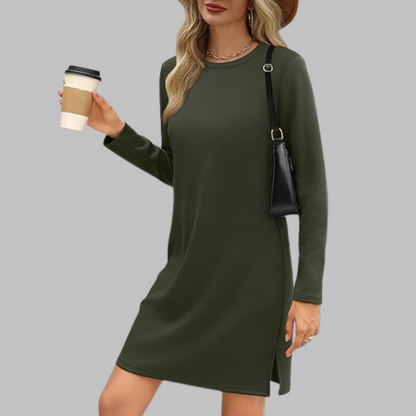 Women's Long Sleeve Everyday Midi Dress