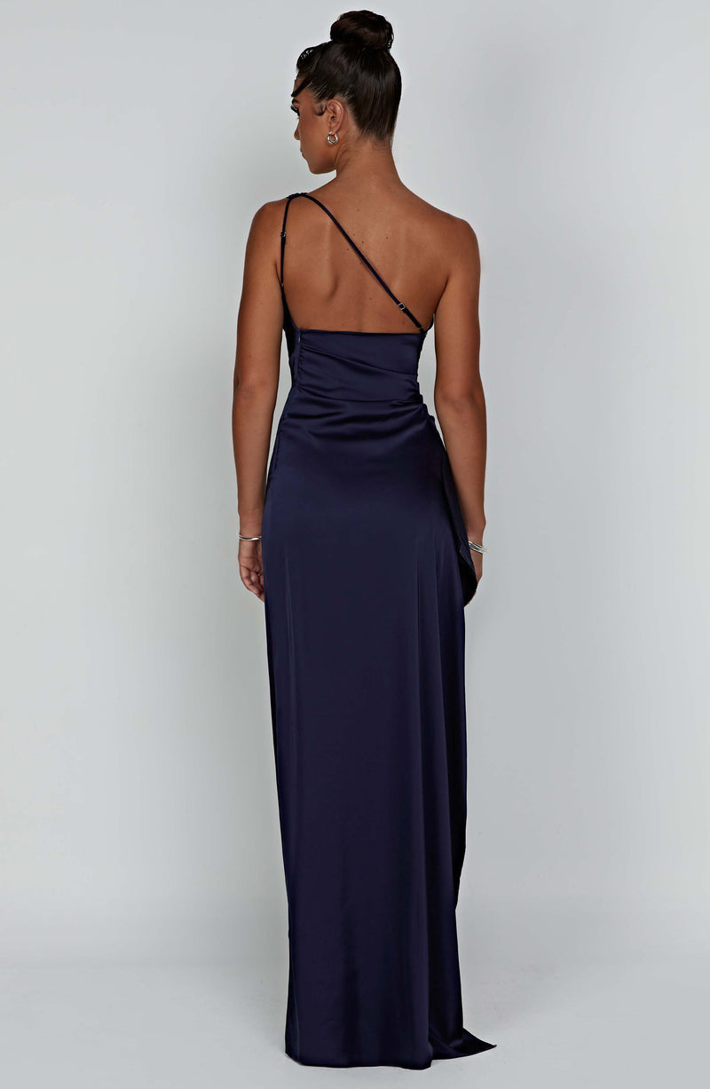 Women's Satin Bodycon Wedding Guest Maxi Dress