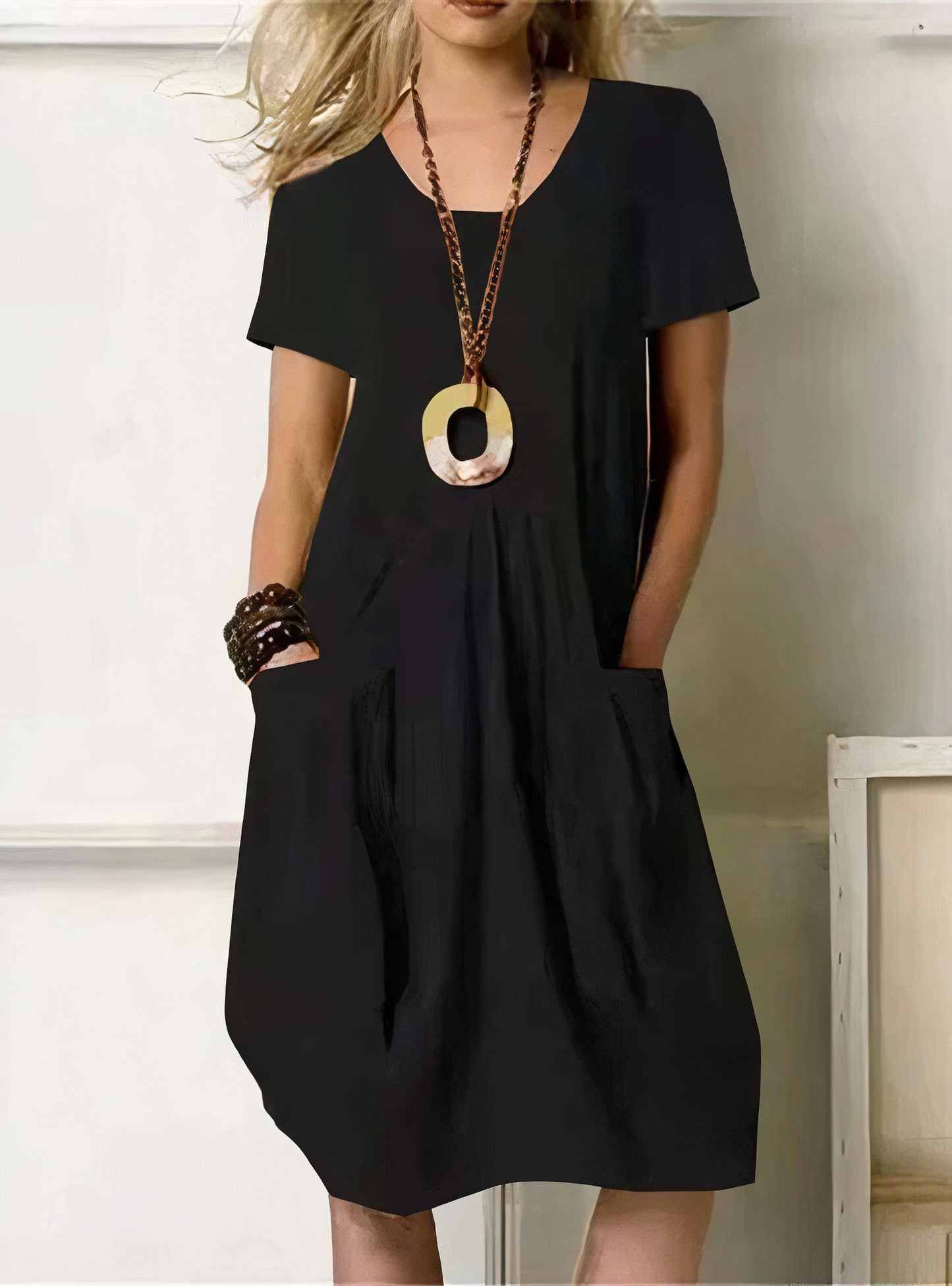 Women's Flowy Casual Everyday Midi Dress