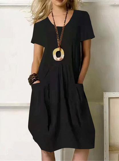 Women's Flowy Casual Everyday Midi Dress