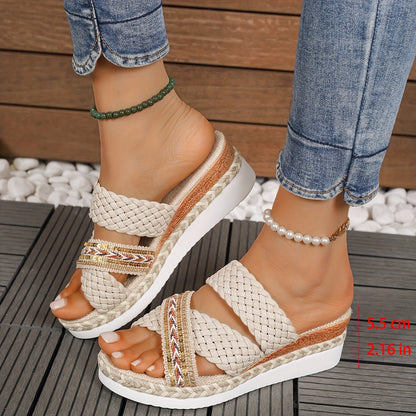 Women's Woven Slip-On Sandals