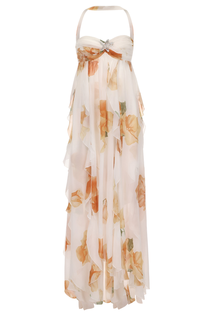 Women's Halter Evening Maxi Dress