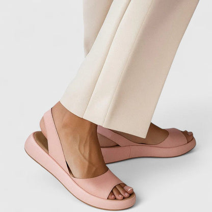 Women's Platform Wedge Slingback Sandals Open Toe