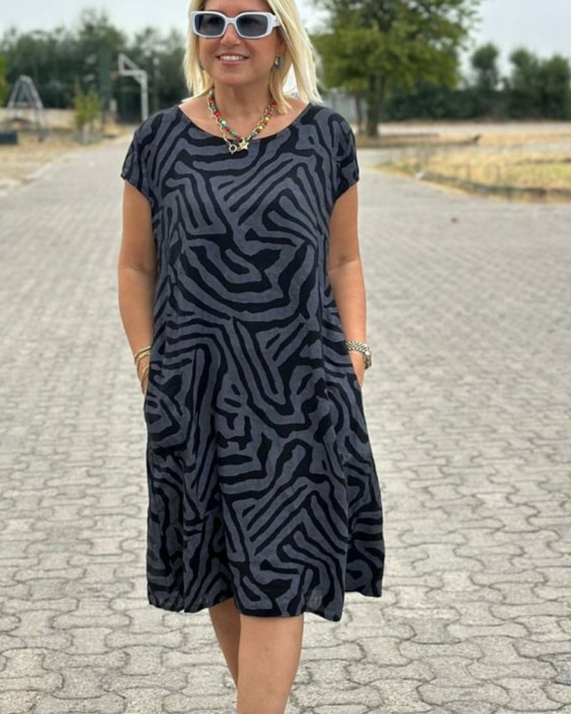 Women's Vintage Casual Summer Midi Dress