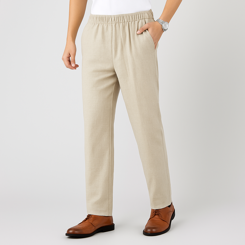 Montaro Drawstring Linen Pants