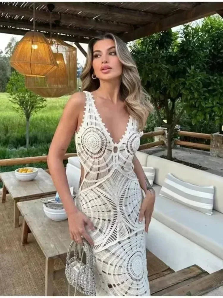 Women's Wrap Evening Wedding Guest Dress