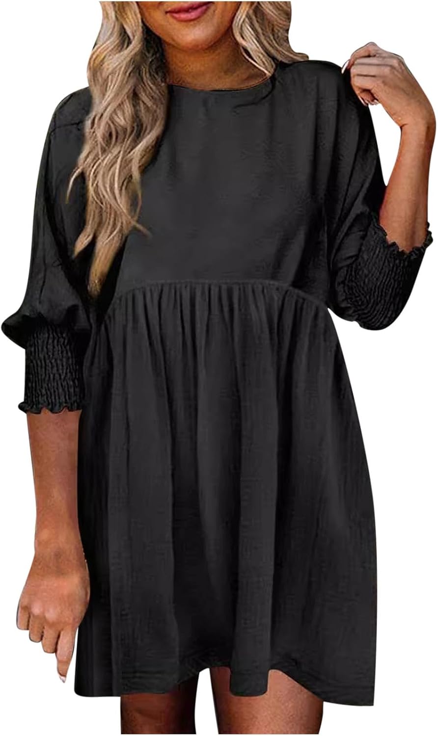Women's Ruched Summer Day Midi Dress