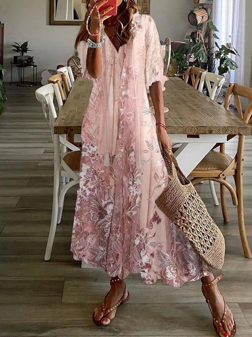 Women's Floral Summer Maxi Dress