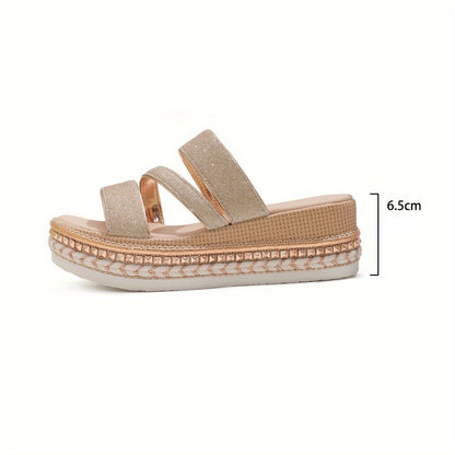 Women's Beige Flat Sandals