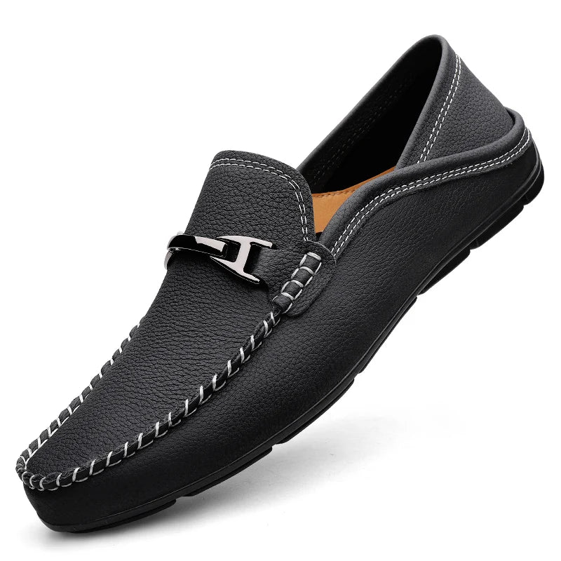 Torsino Leather Slip-On Loafers