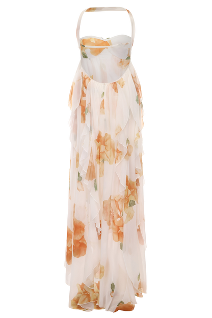 Women's Halter Evening Maxi Dress