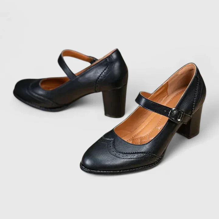 Women's Mary Jane Block Heel Shoes