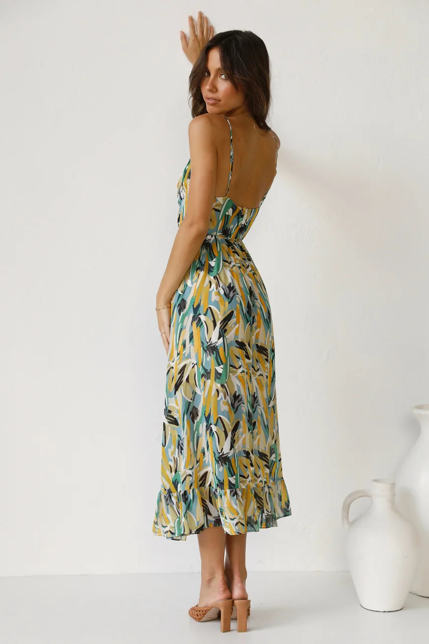 Women's Floral Special Event Midi Dress