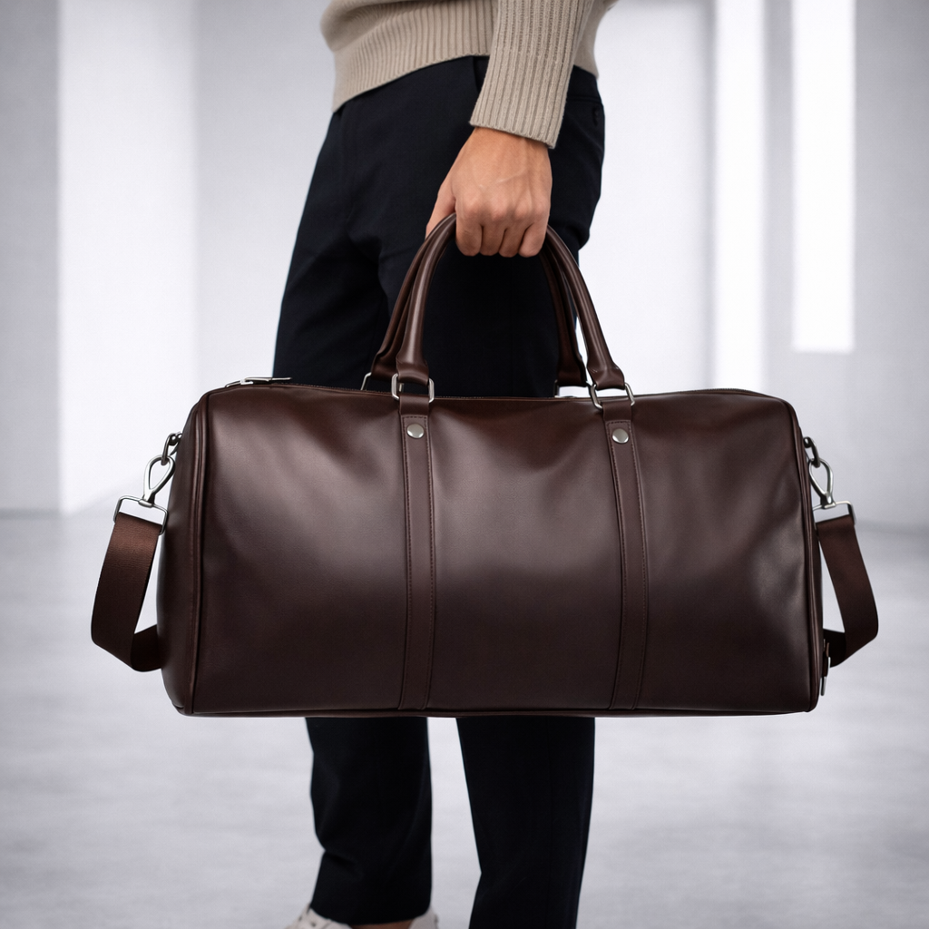 Rivano Full-Grain Leather Duffle Bag