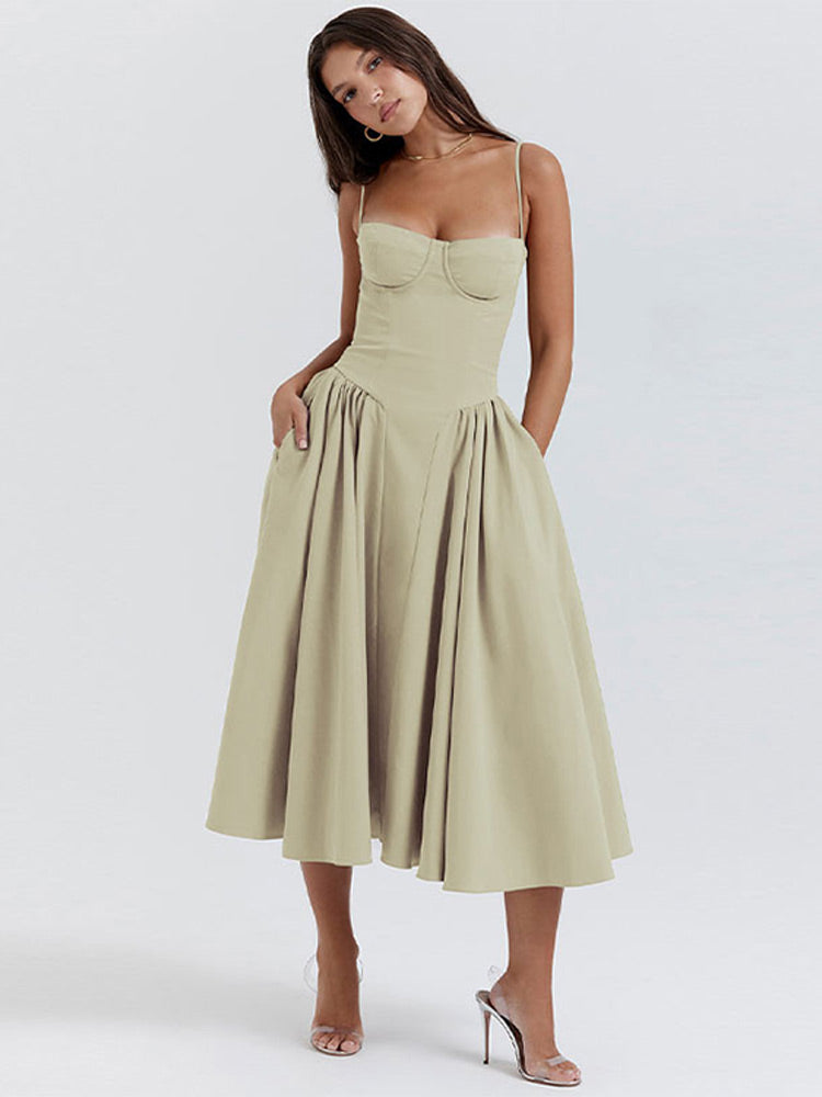 Women's Long Tank Wedding Guest Maxi Dress