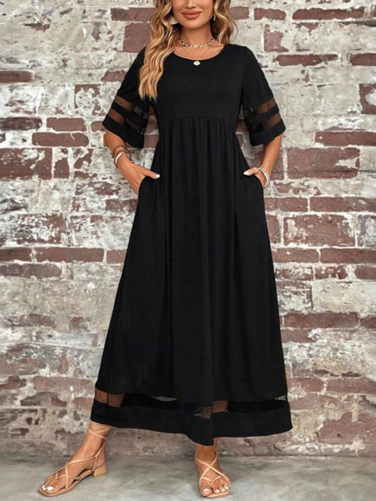 Women's A-Line Day-to-Night Midi Dress