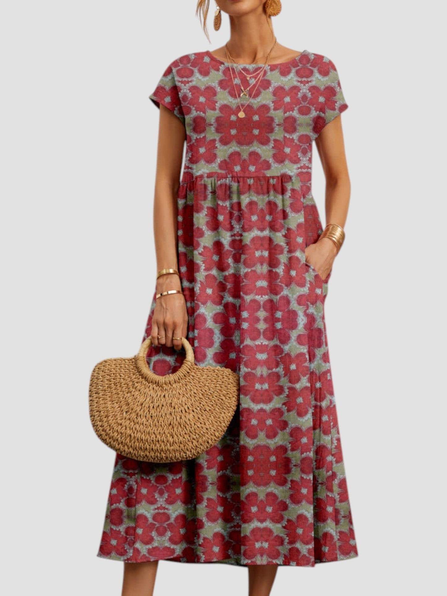 Women's Vintage Summer Maxi Dress