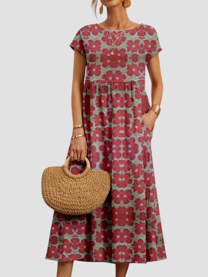 Women's Vintage Summer Maxi Dress