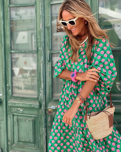 Women's Flowy Spring Midi Dress