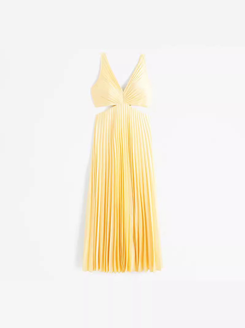 Women's V-Neck Wedding Guest Maxi Dress