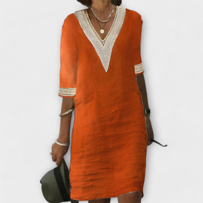 Women's Crochet Boho Vacation Maxi Dress