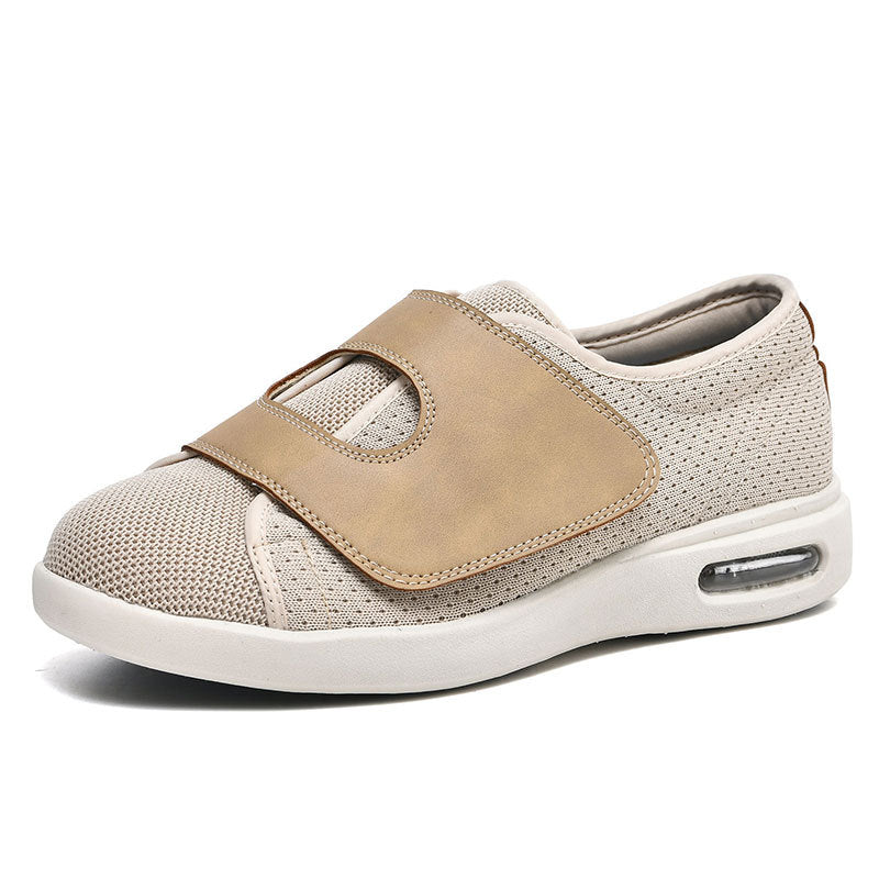 Women's Wide Fit Velcro Slip-On Walking Sneakers