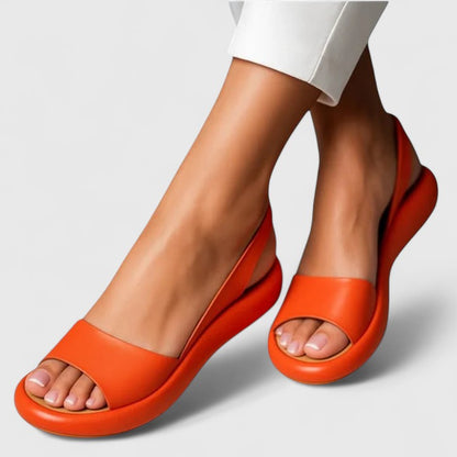 Women's Platform Wedge Slingback Sandals Open Toe