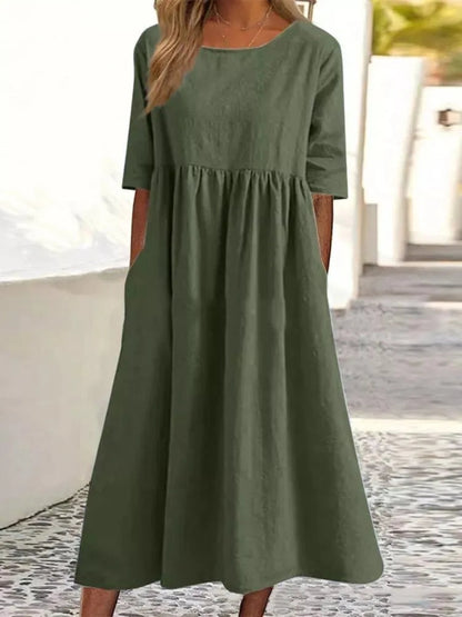 Women's Spring Casual Daywear Midi Dress