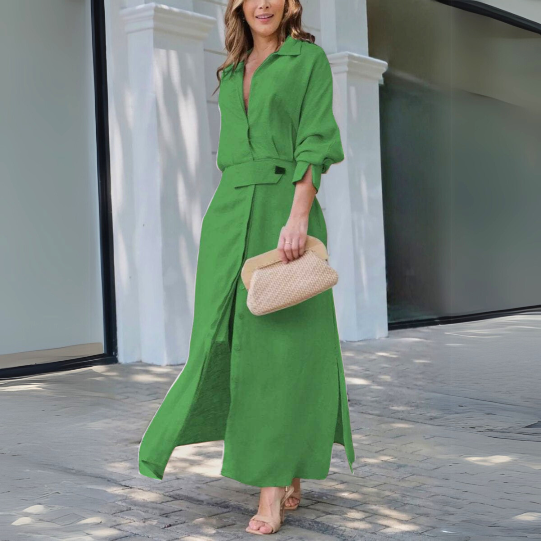 Women's V-Neck Summer Maxi Dress