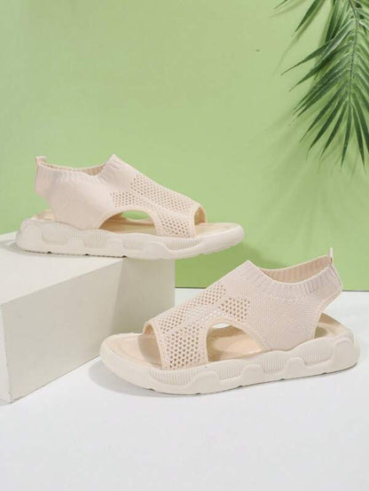 Women's Open Toe Slip-On Platform Sandals