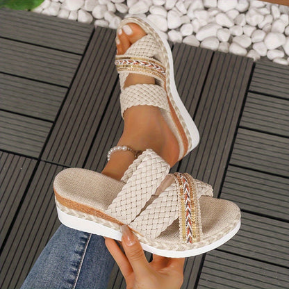 Women's Woven Slip-On Sandals