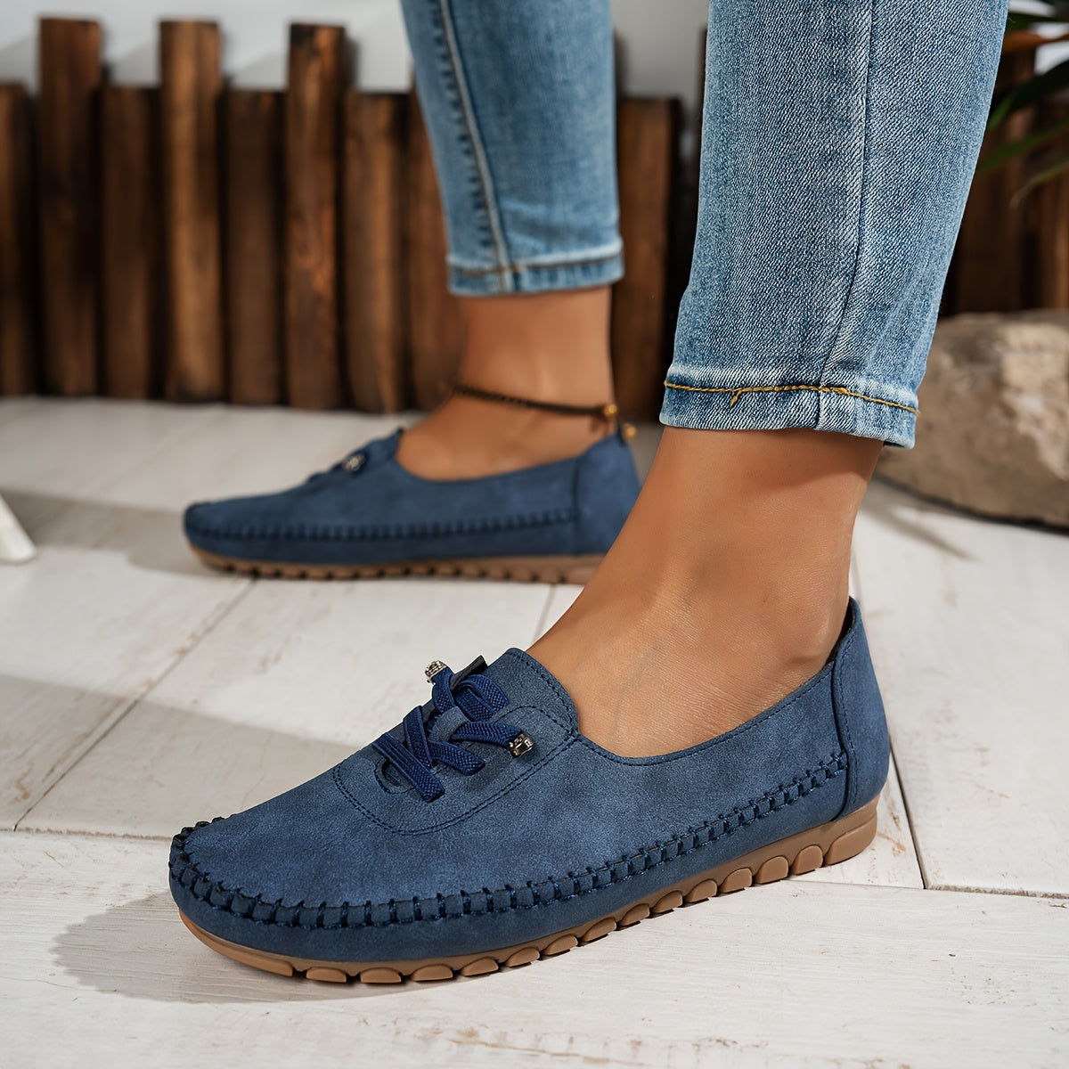 Women's Lace-Up Comfort Loafers
