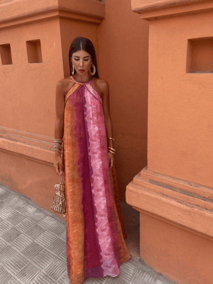 Women's Ombre Summer Midi Dress