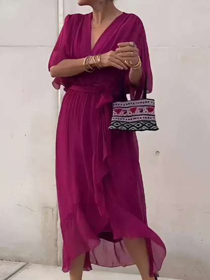 Women's Wrap Midi Dress Day to Night