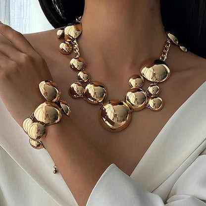 Valora Non-Tarnish Metal Orb Earrings Set
