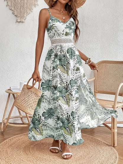 Women's Floral Wedding Guest Midi Dress