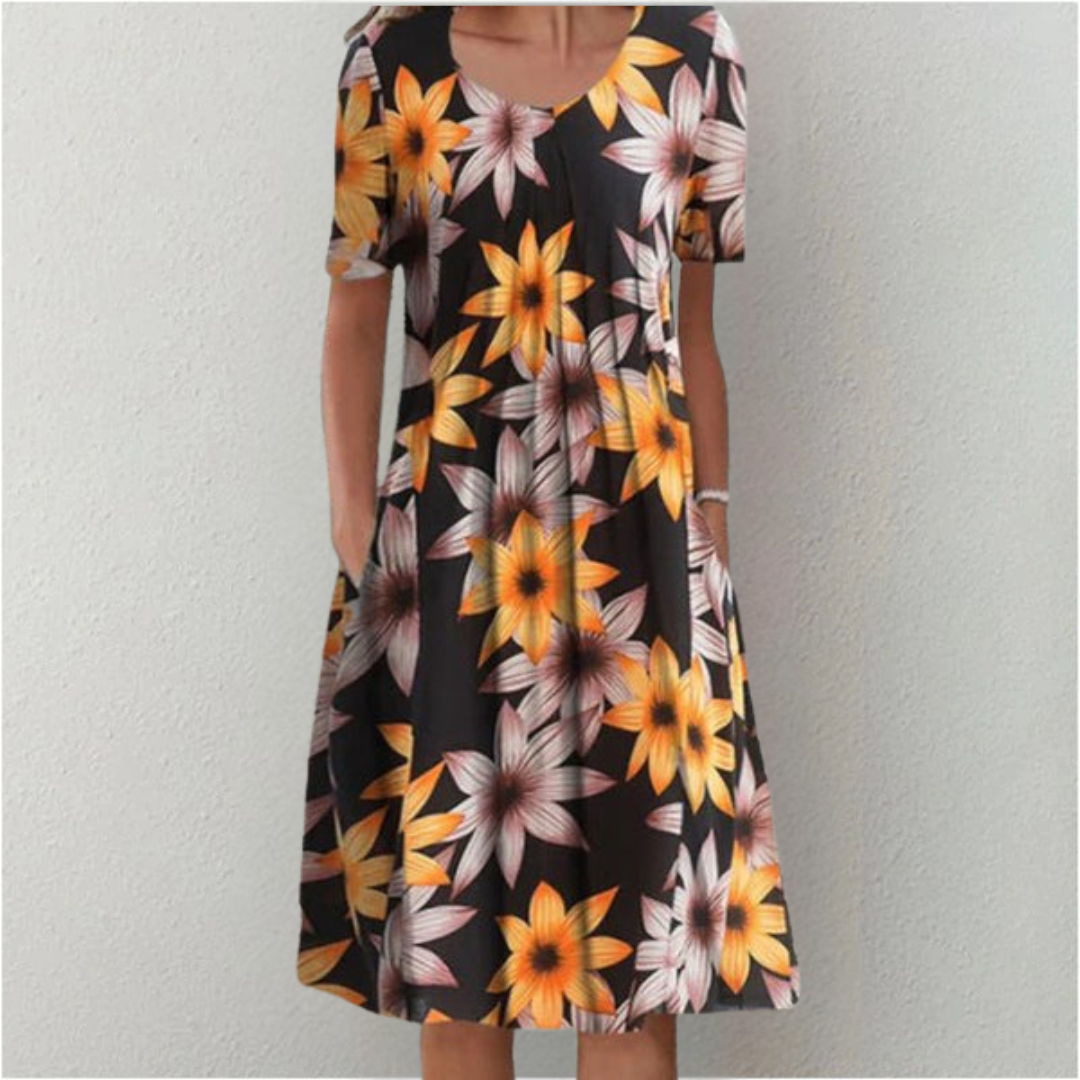 Women's Floral Casual Everyday Midi Dress