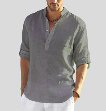 Arnaud Men's Linen Henly Shirt