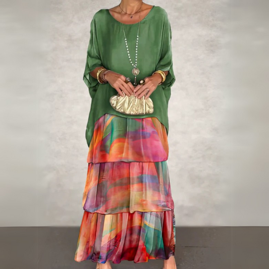 Women's Flowing Wedding Guest Maxi Dress