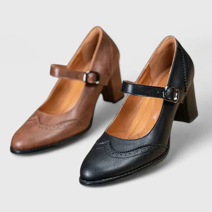 Women's Mary Jane Block Heel Shoes