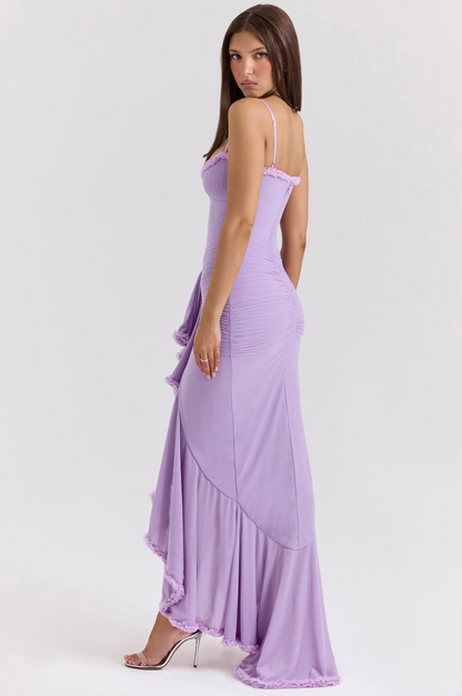 Women's Lace Wedding Guest Maxi Dress